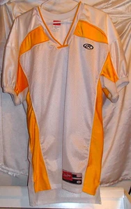 Camiseta de fútbol Rawlings grande para adultos amarilla/blanca grande para hombre ~ nueva - Imagen 1 de 3