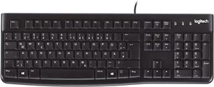 Logitech K120 Kabelgebundene Tastatur für Windows, USB-Anschluss, Leises Tippen - Bild 1 von 2