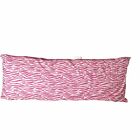 Body Pillow Reversible Pink & White Zebra