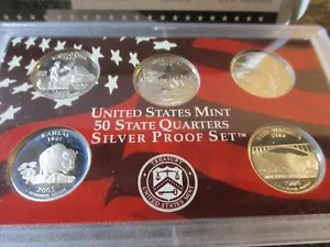 2005-S SILVER PROOF QUARTER SET OGP - Picture 1 of 3