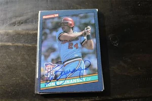 TOM BRUNANSKY MINNESOTA TWINS AUTOGRAPHED CARD - Picture 1 of 1