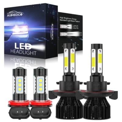 For Ford Transit Connect Van 4-Door 2010-2013 4x LED Headlight + Fog Light Bulbs - Image 1 of 4