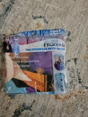 Disney Frozen 2 Elsa Cuello Polaina Mascarilla Reutilizable Lavable Niño Niños Púrpura Foto 1 de 4
