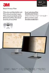 3M Privacy Filter for 22.0 Inch Widescreen Monitor, Reversible Gloss/Matte - Picture 1 of 2