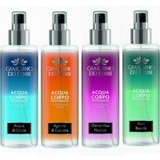 4 PZ STOCK GIARDINO DEI SENSI ACQUA CORPO PROFUMATA Spray Fragranze Miste 200 ml