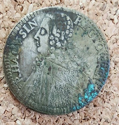 1768 Ragusa Tallero (Thaler) Ducat et Sem - Croatia - Silver GA GA - Image 1 of 2