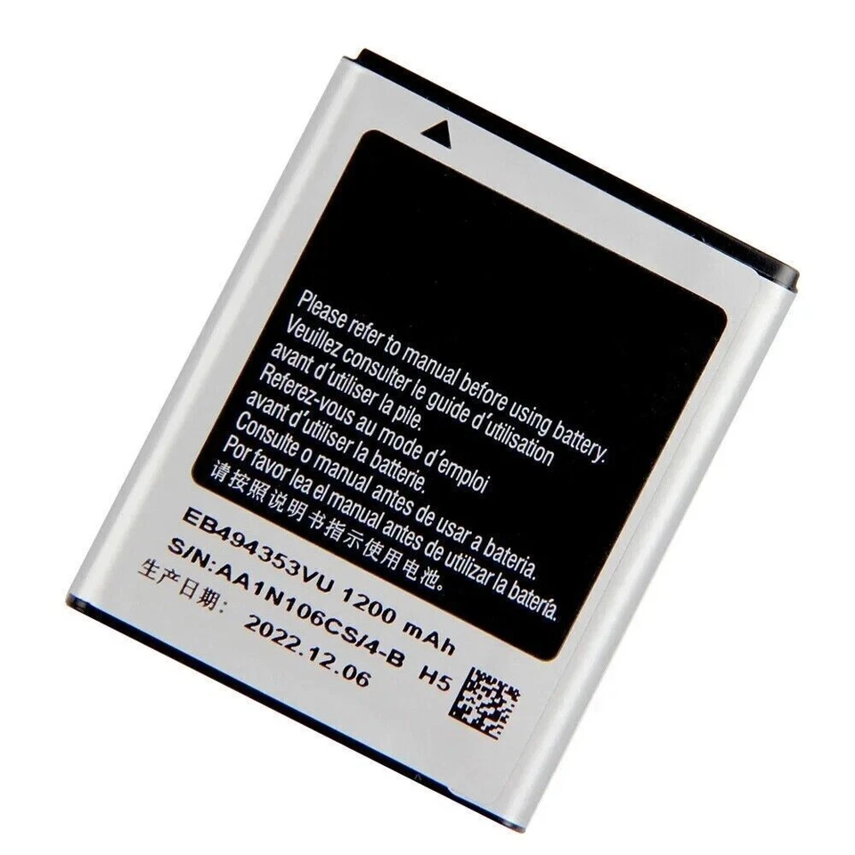 New For Samsung EB494353VU Battery Galaxy Mini Galaxy 551 S5570 S5250 S5330 - Image 1 of 4