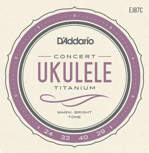 Concierto de cuerdas de ukelele de titanio D'Addario EJ87C - Imagen 1 de 13