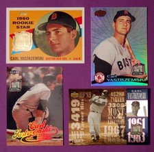 Ten (10) Carl Yastrzemski Boston Red Sox 1999 All-Star Fanfest Commem. Sets of 4