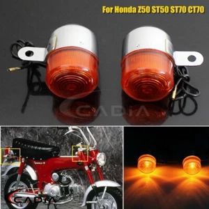 Pair Turn Signals Indicator Lights For Honda ST70 CT70 Z50 ST50 Z 50 ST 50 ST 70 - Picture 1 of 7