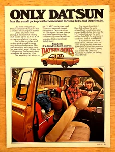 1977 DATSUN KING CAB PICKUP TRUCK—ORIGINAL VINTAGE MAGAZINE ADVERTISEMENT AD - Picture 1 of 1