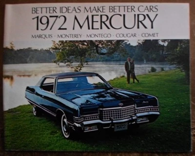 MERCURY RANGE orig 1972 USA Mkt Brochure - Marquis Monterey Montego Cougar Comet - Image 1 of 4