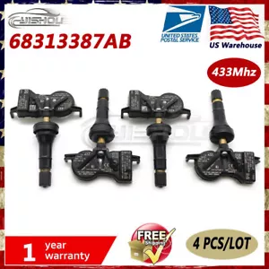 Set(4) Tire Pressure Sensor TPMS For 2016-2021 Jeep Grand Cherokee Dodge Durango - Picture 1 of 10