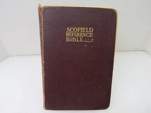 Holy Bible King James Scofield Reference Edition Oxford 1917 Indexed Antique - Bild 1 von 12