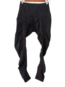 Sweetflexx Resistance 2 Bands Leggings •Women 6• High Rise Yoga Work Out Black - Picture 1 of 10