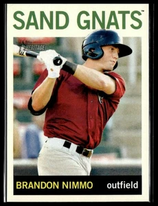 2013 Topps Heritage Minor League #193 Brandon Nimmo - Picture 1 of 2