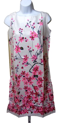 VESTIDO CAMBIO AÑOS 60 ALGODÓN DEADSTOCK EN BOLSA ROSAS FLOR FLORAL OKINAWA JAPÓN S Foto 1 de 4