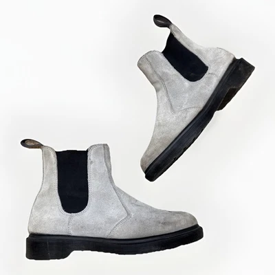Dr. Martens 2976 Women's Chelsea Boot Size 7- Gray Suede Boots UK 5 - Image 1 of 4