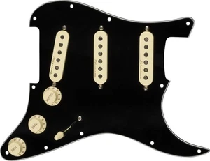Fender Gitarrenteile vorverdrahtet Strat Schlagbrett, Vintage geräuschlos SSS, schwarz 11 H - Bild 1 von 4