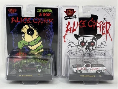 M2 Machines CURTAIN CALL ALICE COOPER SERIES 1 Two Car Lot In Hand Limited Ed - Image 1 of 4