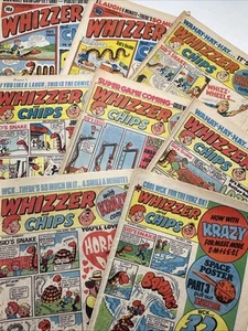 8 x WHIZZER AND CHIPS COMICS from 1978 - 1980 JOB LOT / BUNDLE - 70s Nostalgia - Picture 1 of 24