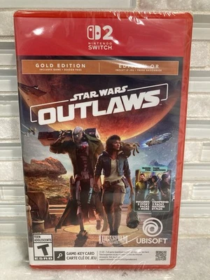 Star Wars Outlaws GOLD EDITION Nintendo Switch 2 NEW SEALED w/ Season Pass - Image 1 of 2