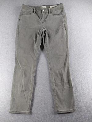 J Jill Women's Jeans Size 2P Gray Authentic Fit Slim Ankle Stretch 27" Low Denim - Image 1 of 4