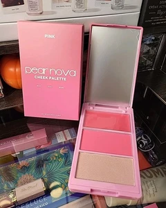 PEAR NOVA Cheek Palette PINK Shades Beam Vivid Spark Cream Matte Peral Formula - Picture 1 of 5