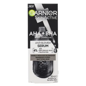 GARNIER 30mL ANTI BLEMISH SERUM SKIN ACTIVE AHA + BHA WITH CHARCOAL BRAND NEW - Picture 1 of 5