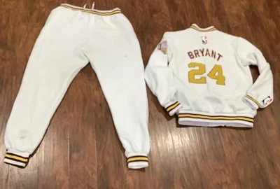 Conjunto de Jaqueta e Calça Vintage Rara Nike Los Angeles Lakers Kobe Bryant #24 Extra Grande - Imagem 1 de 4