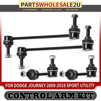 4 件前后 Sway 杆链接适用于道奇 Journey 2009 - 2018 68052655AA 4766962AA — 第 1/4 张图片