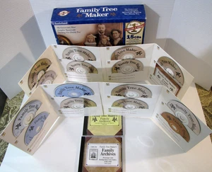 Family Tree Maker Deluxe 15 CD Set Version 6 ~ Broderbund 1992 For Win 95/98 - Picture 1 of 3