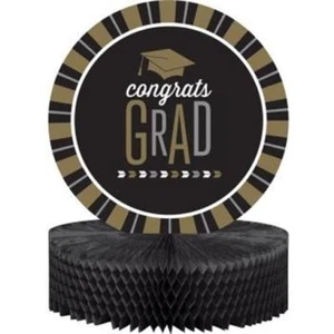 Glitzy Grad Centerpiece 12" x 9" Paper Graduation Party Table Decoration - Picture 1 of 1