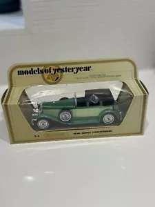 Matchbox Models of Yesteryear Cars Y4 1930 Model J Duesenberg 1:43 Scale - Picture 1 of 7