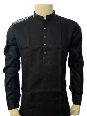 Men’s High Quality Paper Cotton Salwar Kameez with premium brass metal button - Image 1 of 4