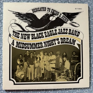 New Black Eagle Jazz Band Midsummer Night's Dream LP 1977 VG+ Ewing Nunn Live 75 - Picture 1 of 9