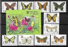 Russia 1986/91 Insects Butterfly Schmetterlinge Papillons 2 compl sets + SS MNH