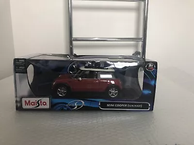 Mini Cooper - 1:18 die-cast model car by Maisto - boxed Unopened. - Image 1 of 4