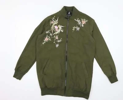 Atmosphere Womens Green Floral Jacket Size 8 Zip - Image 1 of 4