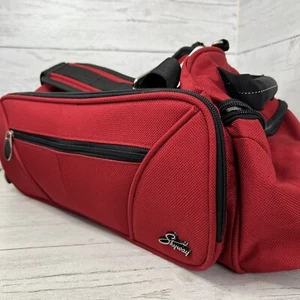 SKYWAY Carry-on Red Canvas Shoulder Strap Travel Bag Duffel 16x 11x 6 - Picture 1 of 12