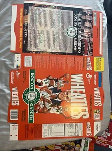 Celtics Boston Garden 1995 Wheaties Cereal Box Auerbach Bird Havlicek Unfolded - Picture 1 of 2