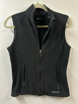 Marmot Vest Women's Small Black Fleece Full Zip Outdoor - Image 1 of 4