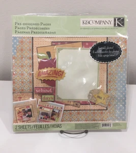 K & COMPANY "School Days" Pre-Designed 12x12 - Picture 1 of 2