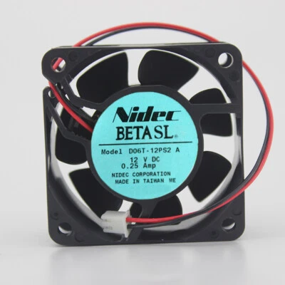 NIDEC D06T-12PS2 B 6cm 60*60*25 three wire double ball speed fan - Image 1 of 2