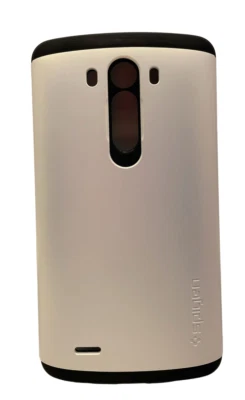 Spigen Slim Armor Case for LG G3 Shimmery White & Black - Image 1 of 4