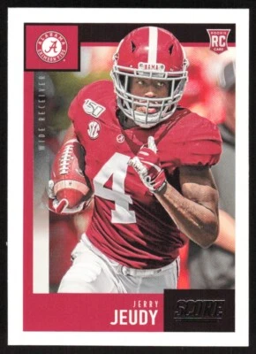2020 Score Jerry Jeudy RC #427 Alabama Crimson Tide - Image 1 of 2