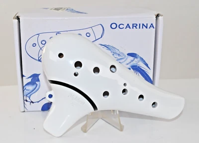 Beautiful 13 holes AC Ocarina Flute Music Instrument with Fabric CASE - Image 1 of 4