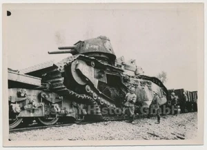 116536, Pressefoto: Kriegsbeute: 72 Tonnen Tank / Panzer, Char 2C, Char Lourd - Picture 1 of 2