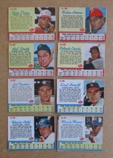 1962 POST BASEBALL CARD SINGLES COMPLETE YOUR SET PICK CHOOSE UPDATED 10/24