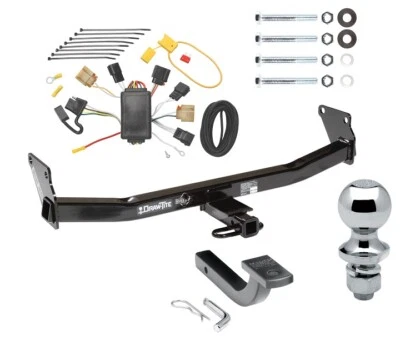 Trailer Tow Hitch For 07-10 Jeep Compass 07 Patriot w/ Wiring and 1-7/8" Ball - Image 1 of 4